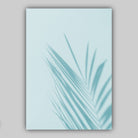 Set of 3 Abstract Art Prints of Aqua Turquoise Blue Botanical Flowers