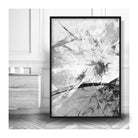 Set of 3 Abstract Art Prints of Paintings Black White Grey Wall Art Print