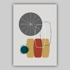 Mid Century Modern ABSTRACT GEOMETRIC Set of 3 Prints