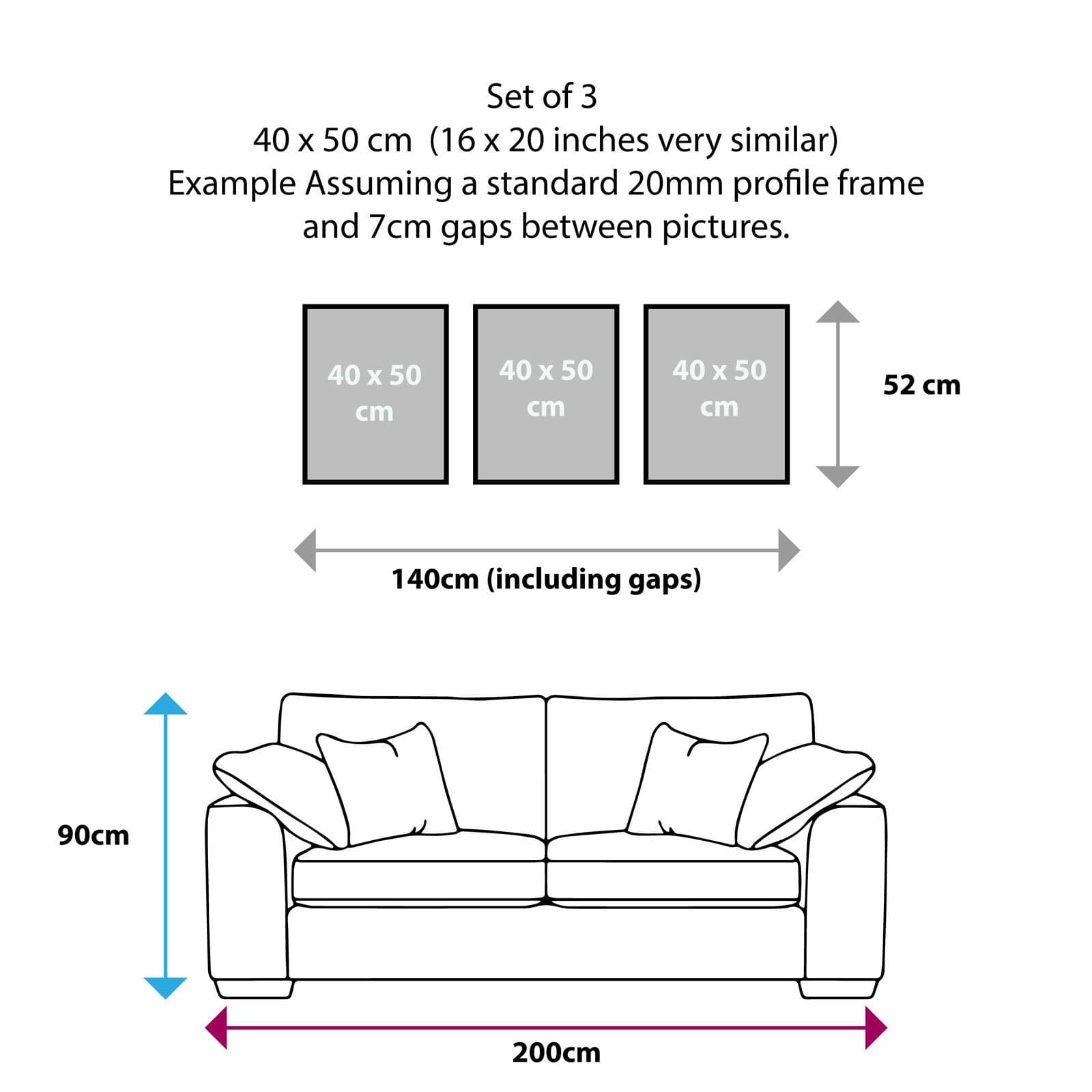 Set of 3 Scandinavian YELLOW & Grey FOX & Tree Abstract Modern Art Prints