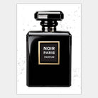 FASHION Set of 3 Black and White Noir Perfume Art Prints