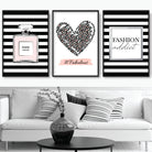 Set of 3 FASHION #fabulous Pink Perfume Bottle Art Prints