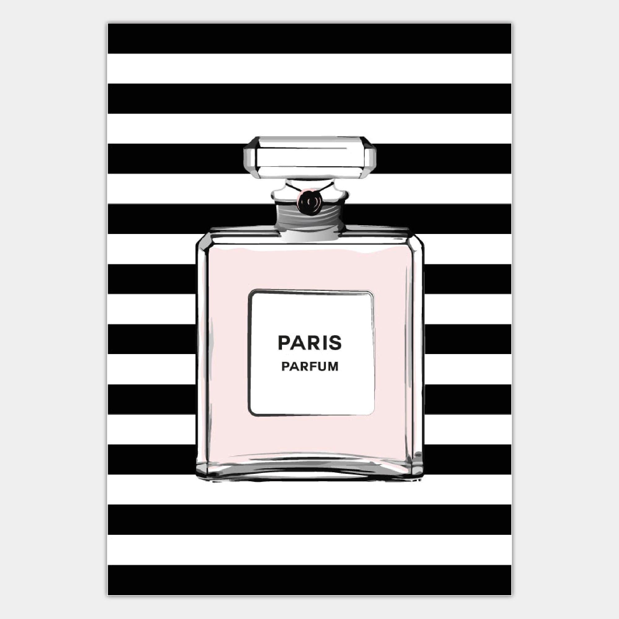 Set of 3 FASHION #fabulous Pink Perfume Bottle Art Prints