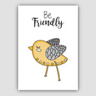 Nursery Set of 3 Yellow and Grey Forest Animals Art Quote Prints
