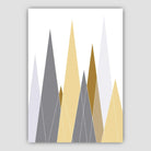 Set of 5 Gallery Wall Art Yellow and Grey Art Prints Jungle Art Print Elephant Lion Giraffe GEOMETRIC Wall Pictures Posters Artwork