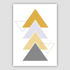 Set of 5 Gallery Wall Art Yellow and Grey Art Prints Jungle Art Print Elephant Lion Giraffe GEOMETRIC Wall Pictures Posters Artwork