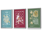 Framed Set of 3 Sketch Line Art Kitchen Quote Prints in Autumn Colours | Artze Wall Art UK