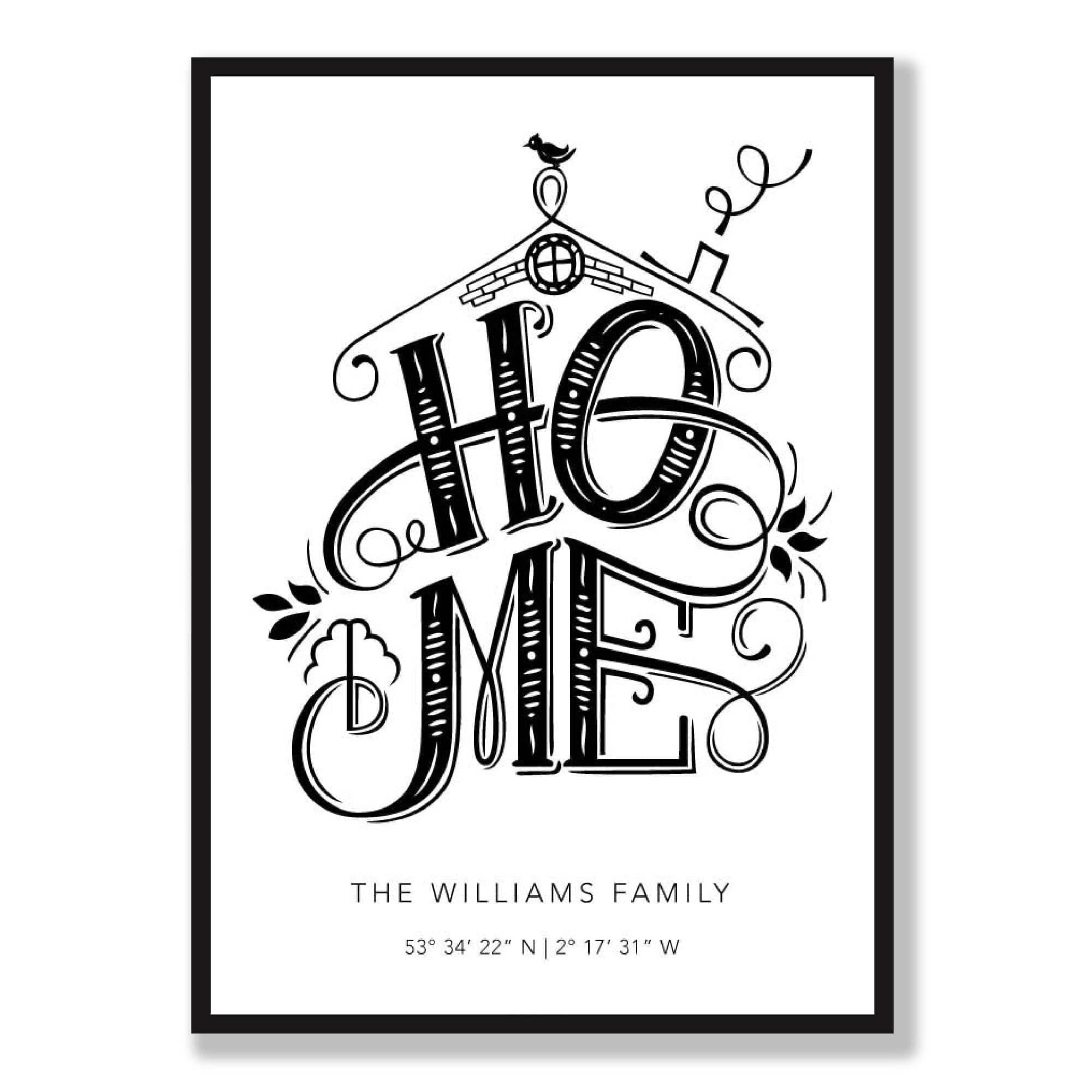 New Home Gift, Personalised Home Print, Housewarming Gift, First Home, New Home Print, Moving Gift, Christmas Gift, Custom Poster