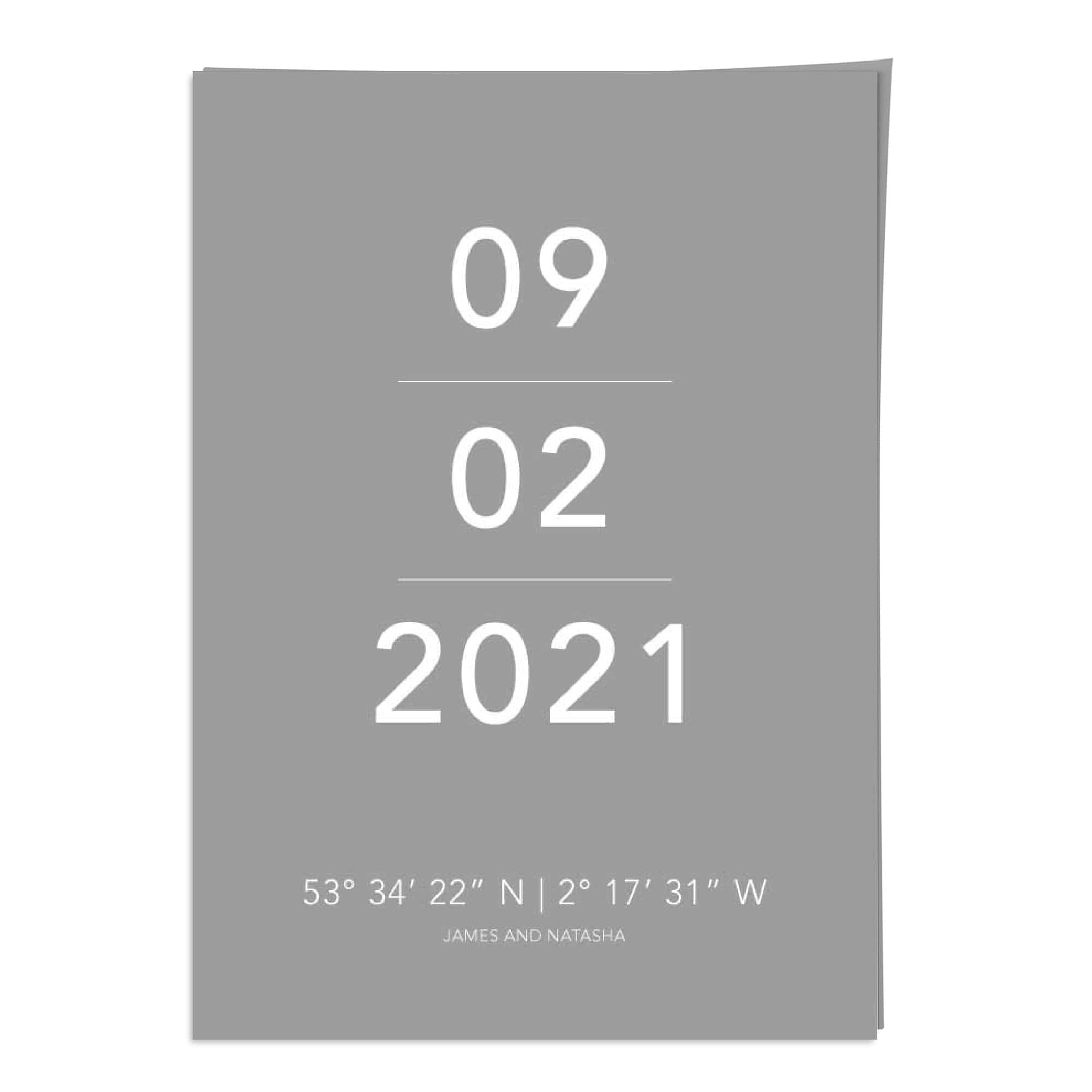 Special Date Print, Personalised Home Print, Anniversary Gift, New Home Print, Birthday Gift, Christmas Gift, Custom Colours Poster