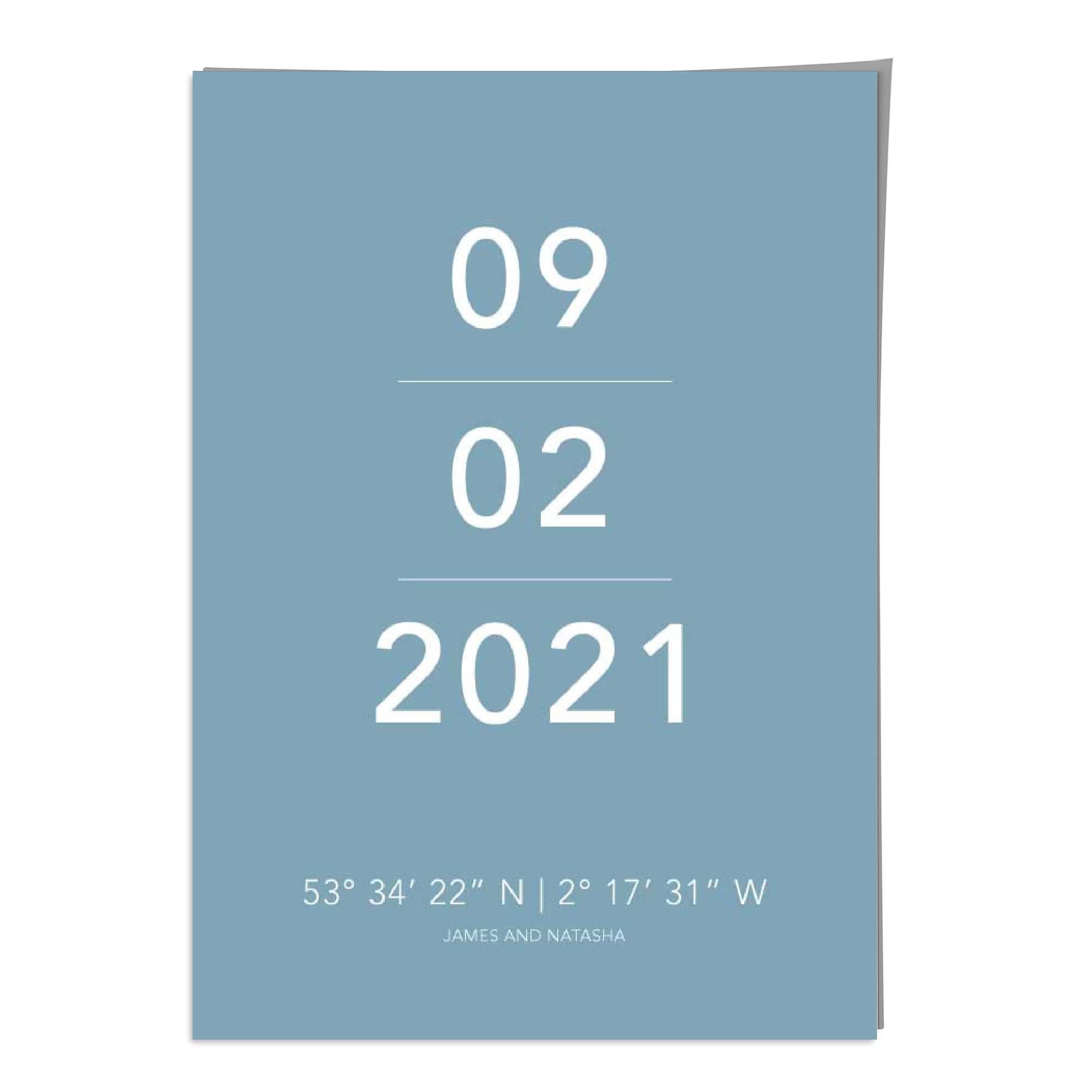 Special Date Print, Personalised Home Print, Anniversary Gift, New Home Print, Birthday Gift, Christmas Gift, Custom Colours Poster
