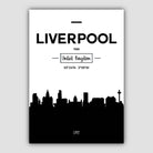 Liverpool City Skyline Cityscape Print
