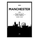 Manchester City Skyline Cityscape Print