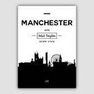 Manchester City Skyline Cityscape Print