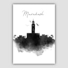 Marakesh Watercolour Skyline Cityscape Print