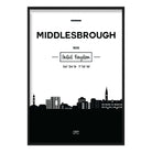 Middlesbrough City Skyline Cityscape Print