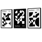 Flower Market Prints in Green, FRAMED Set of 3 with Flowers of London, Edinburgh, Dublin | Artze Wall Art UK