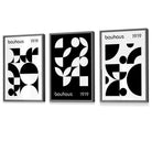 Flower Market Prints in Green, FRAMED Set of 3 with Flowers of London, Edinburgh, Dublin | Artze Wall Art UK