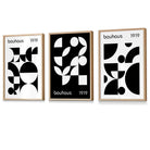 Flower Market Prints in Green, FRAMED Set of 3 with Flowers of London, Edinburgh, Dublin | Artze Wall Art UK