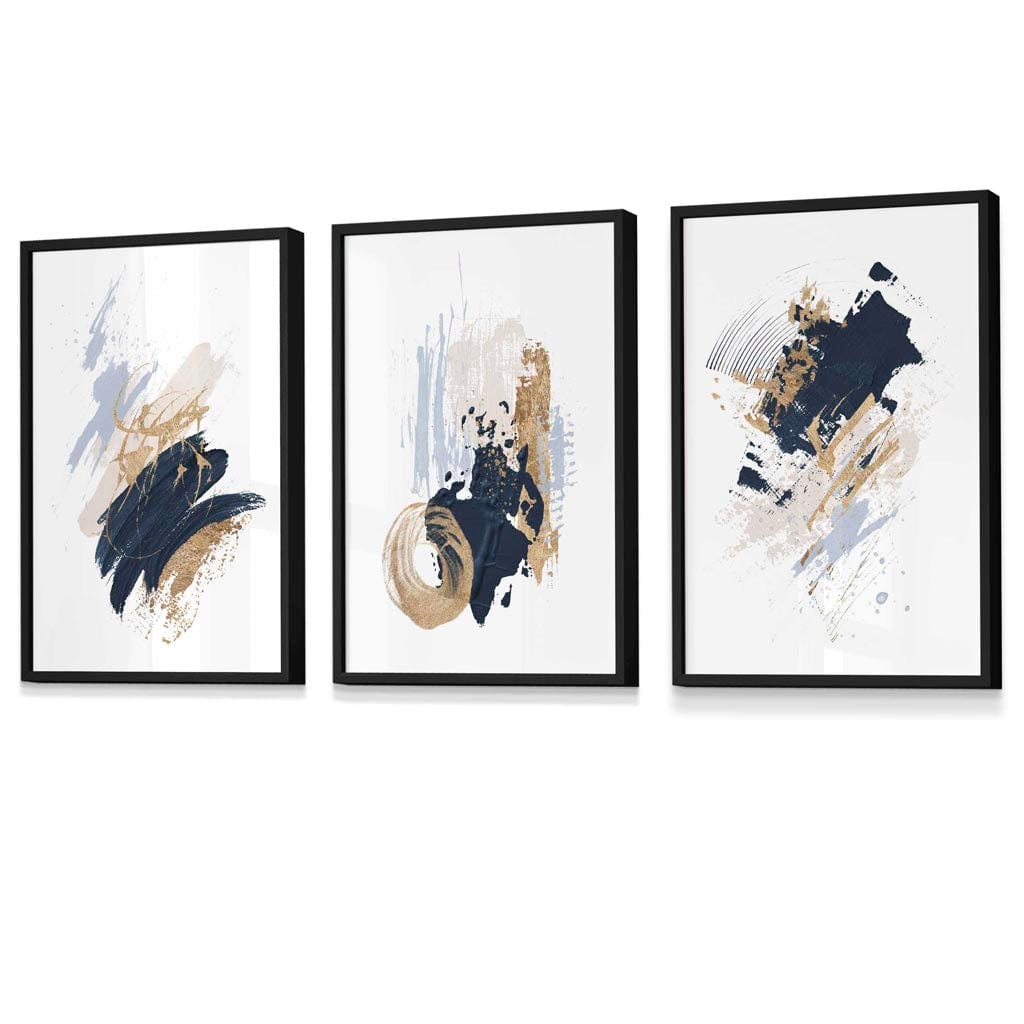 Flower Market Prints in Green, FRAMED Set of 3 with Flowers of London, Edinburgh, Dublin | Artze Wall Art UK