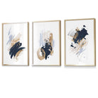 Flower Market Prints in Green, FRAMED Set of 3 with Flowers of London, Edinburgh, Dublin | Artze Wall Art UK