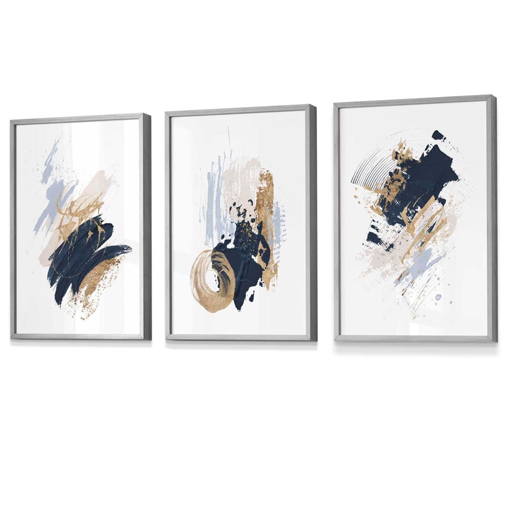 Flower Market Prints in Green, FRAMED Set of 3 with Flowers of London, Edinburgh, Dublin | Artze Wall Art UK