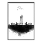 Pisa Watercolour Skyline Cityscape Print