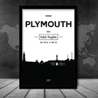 Plymouth City Skyline Cityscape Print