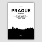 Prague City Skyline Cityscape Print
