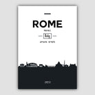Rome City Skyline Cityscape Print