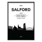 Salford City Skyline Cityscape Print
