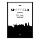Sheffield City Skyline Cityscape Print