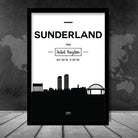 Sunderland City Skyline Cityscape Print