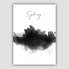 Sydney Watercolour Skyline Cityscape Print