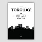Torquay City Skyline Cityscape Print