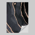 Abstract Black and Gold No 3 Art Print