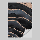 Set of 3 Black and Gold Art Prints