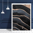 Abstract Black and Gold No 2 Art Print