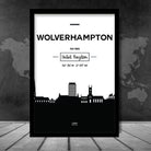 Wolverhampton City Skyline Cityscape Print