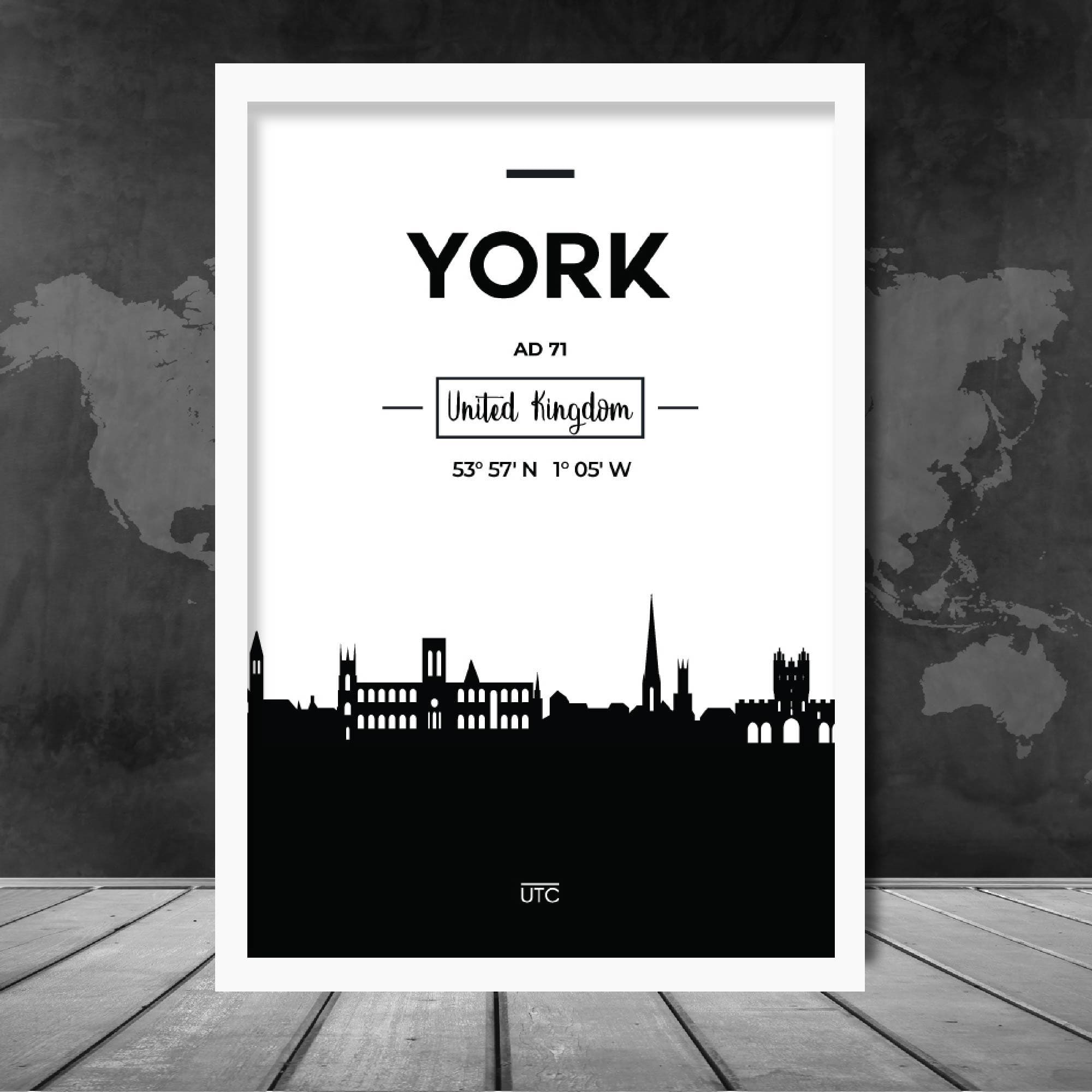 York City Skyline Cityscape Print