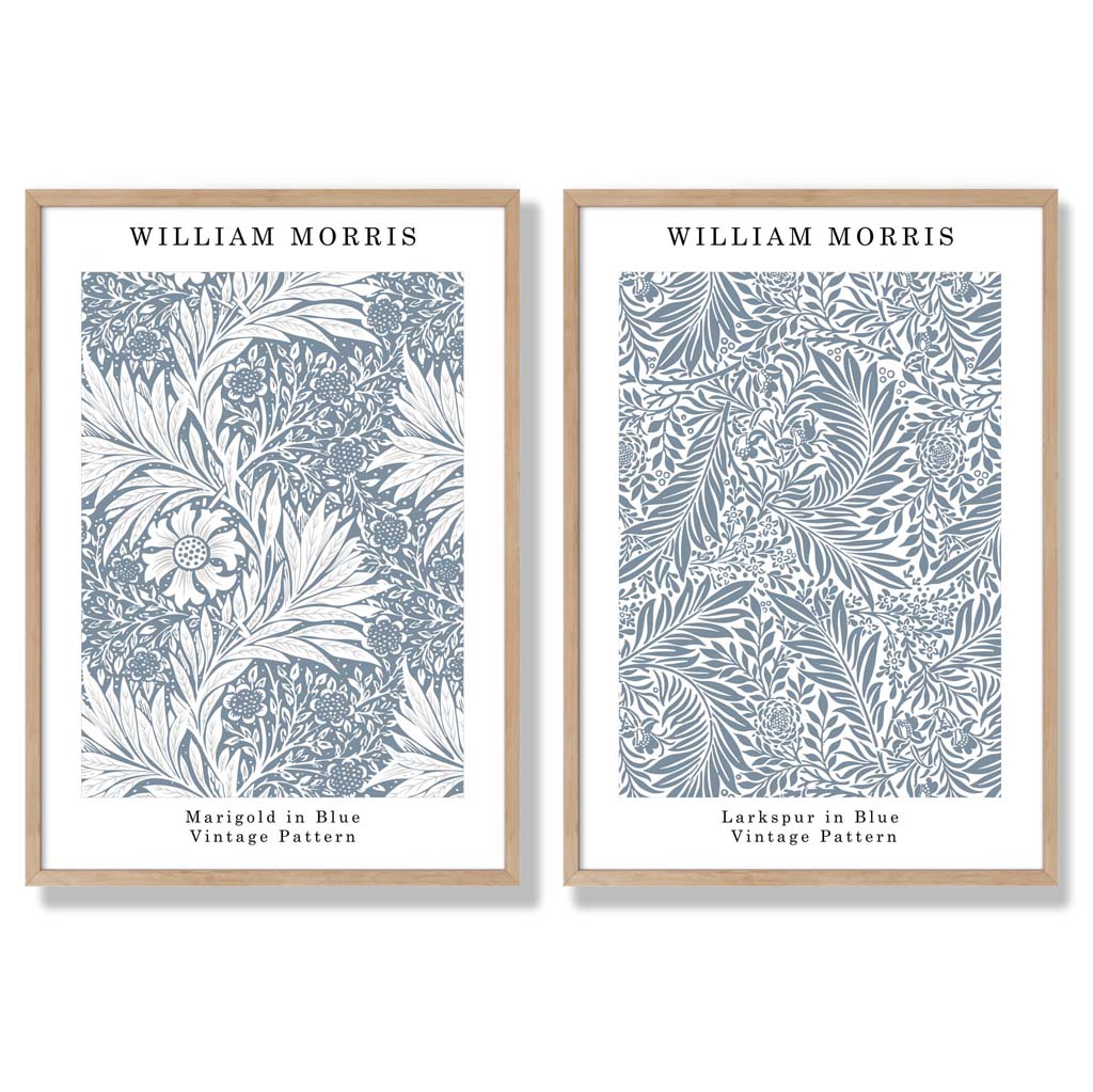 Sage Green Geometric Pineapple Fruit Set of 2 Art Prints with Oak Frame