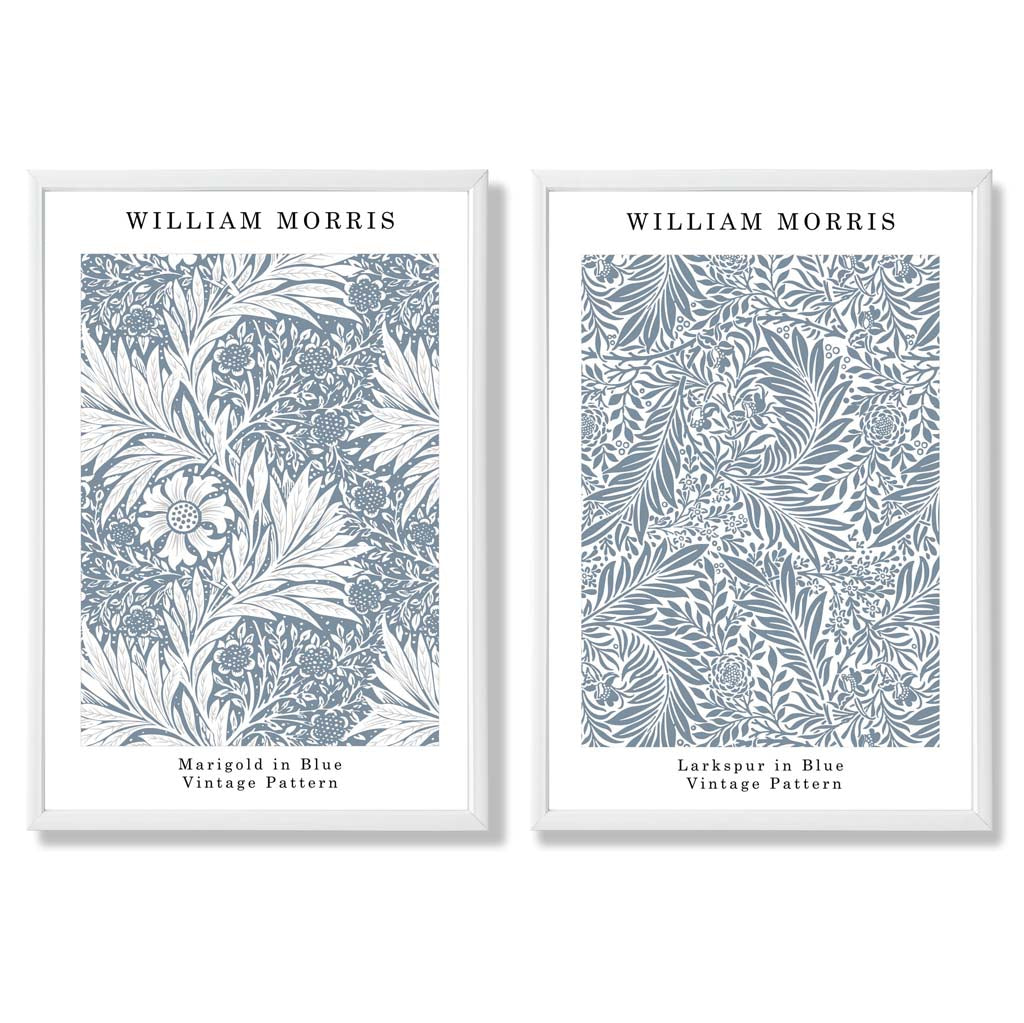 Sage Green Geometric Pineapple Fruit Set of 2 Art Prints with White Frame