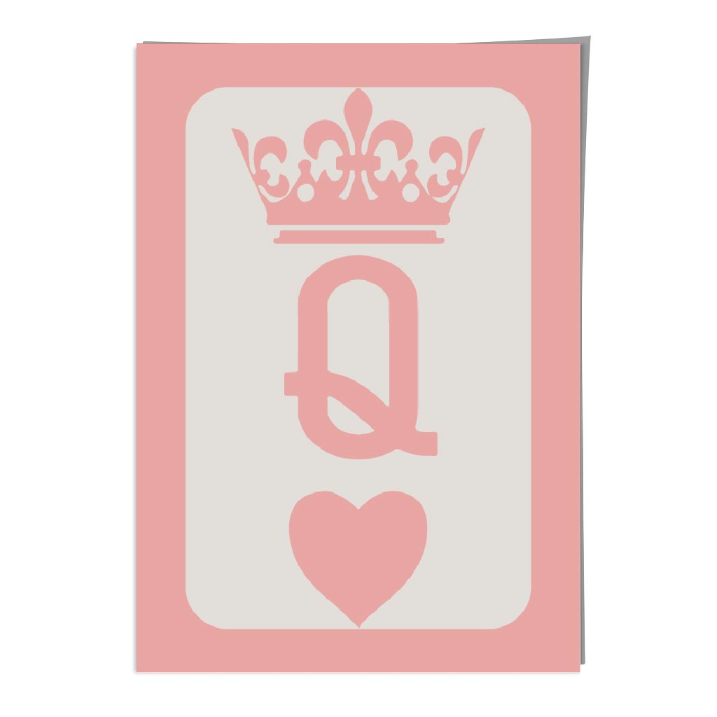 Queen of Hearts Wall Art Print