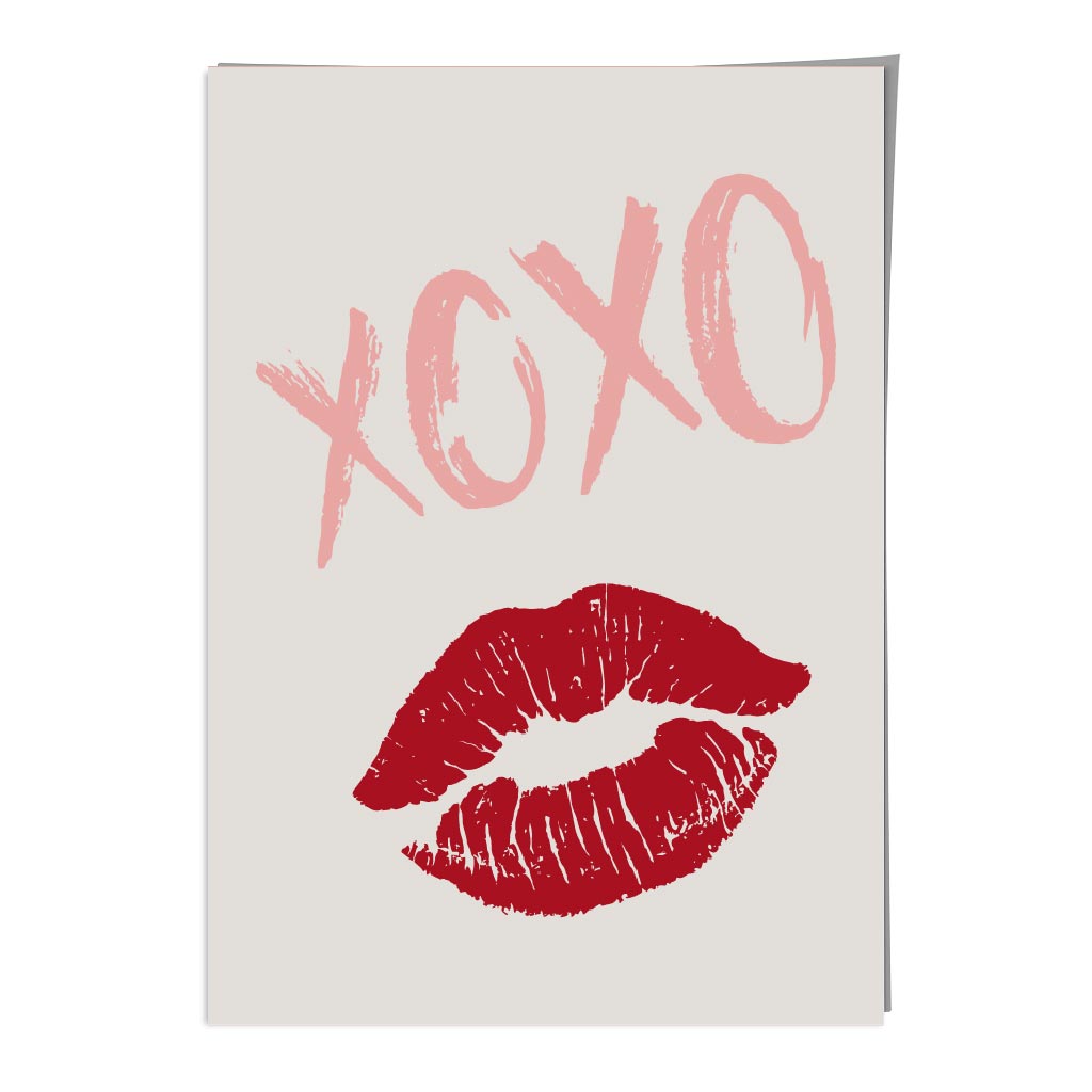 XOXO Lips Wall Art Print