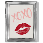 XOXO Lips print in Chrome Glossy Frame