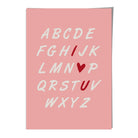 I Love You Alphabet  Wall Art Print