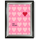 Be Mine Hearts print in Gradient Glossy Frame