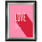 LOVE is all we Need print in Gradient Glossy Frame