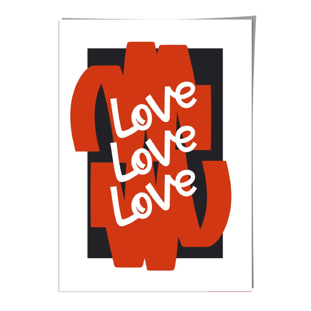 Love Love Love Wall Art Print