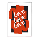 Love Love Love Wall Art Print