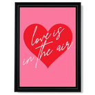 Love is in the Air print in Black Scoop Frame